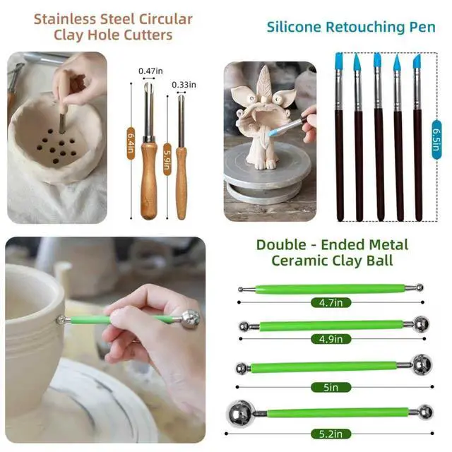 Alt view image 2 of 7 - 36 PCS Clay Tool, Clay Sculpting Tools Kit