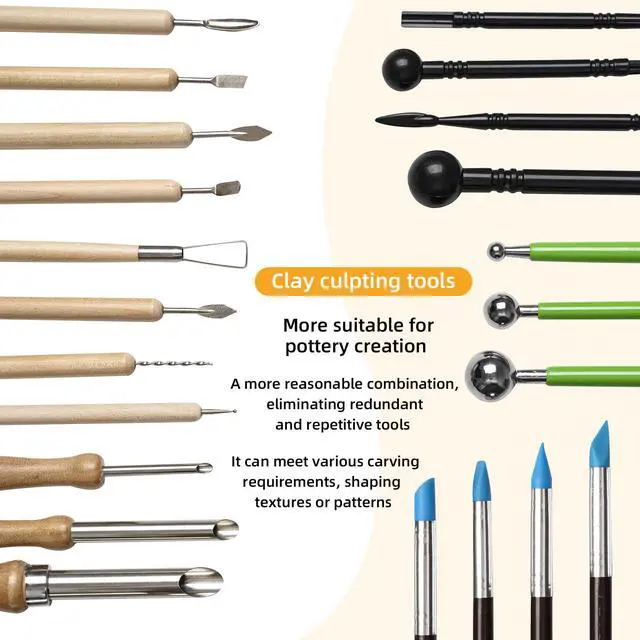 Alt view image 3 of 7 - 36 PCS Clay Tool, Clay Sculpting Tools Kit