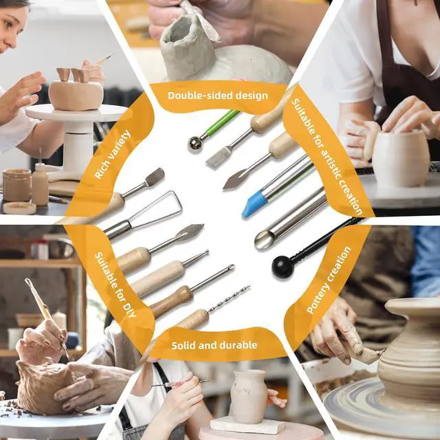 Alt view image 4 of 7 - 36 PCS Clay Tool, Clay Sculpting Tools Kit
