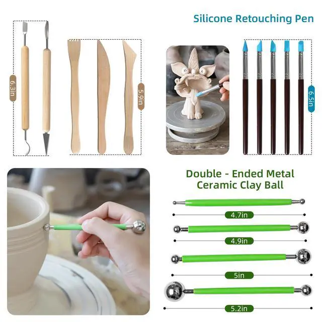 Alt view image 2 of 7 - 29 PCS Clay Tool, Clay Sculpting Tools Kit