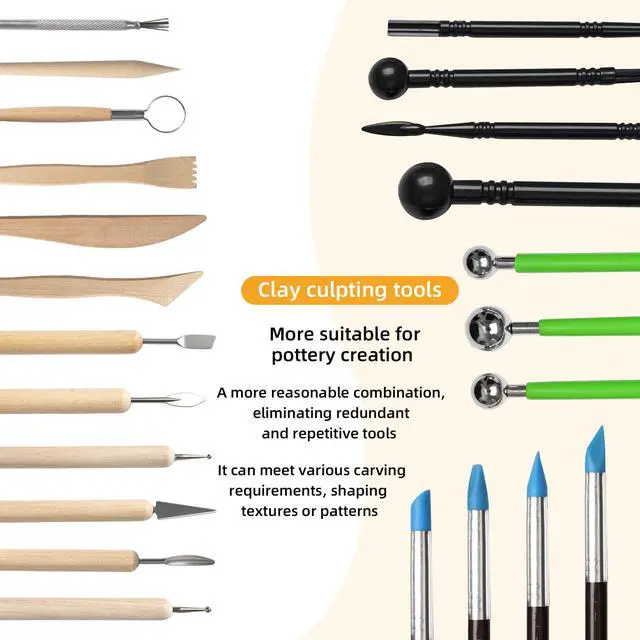 Alt view image 3 of 7 - 29 PCS Clay Tool, Clay Sculpting Tools Kit