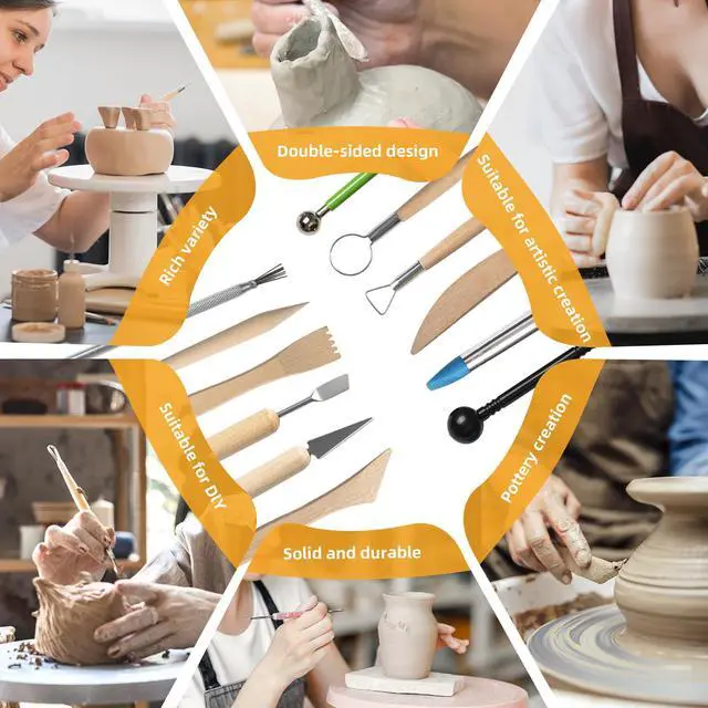 Alt view image 5 of 7 - 29 PCS Clay Tool, Clay Sculpting Tools Kit
