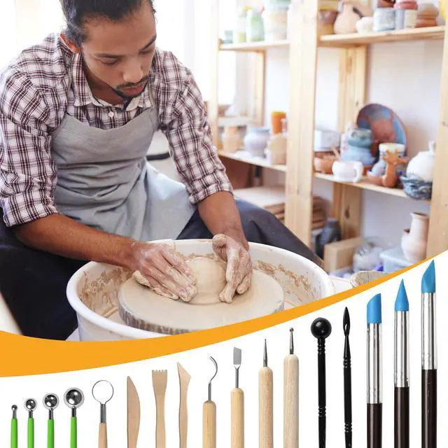 Alt view image 7 of 7 - 29 PCS Clay Tool, Clay Sculpting Tools Kit