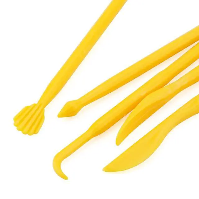 Alt view image 4 of 6 - Clay Tools, 14-Piece DIY Plastic Polymer Carving Set Clay Kit Pottery Modeling for Carving, Styling, Embossing, Suitable Beginner