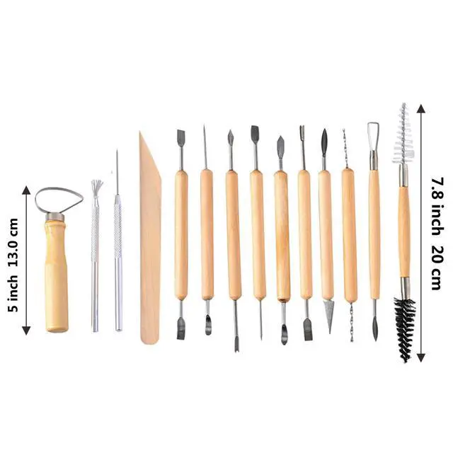 Alt view image 2 of 5 - 19 Pcs Pottery Tools & Clay Sculpting Tools