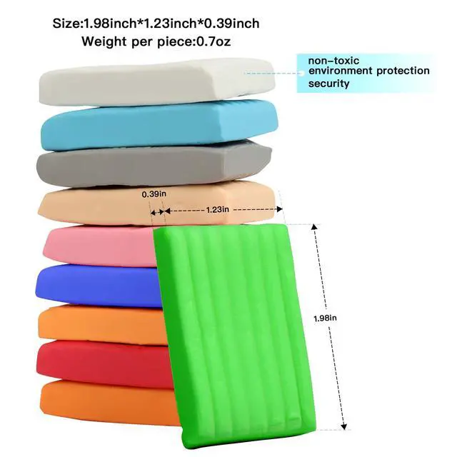 Alt view image 3 of 7 - Polymer Clay Kit 50 Colors, Oven Bake Modeling Clay for Kids