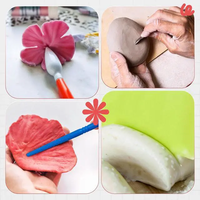 Alt view image 7 of 7 - 19 Pcs Clay Sculpting Tools, Polymer Clay Tools & Air Dry Clay Accessories
