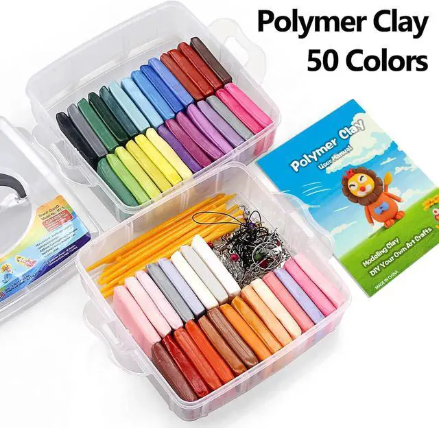 Alt view image 5 of 7 - 50-Color Polymer Clay Oven Bake Modeling Kit