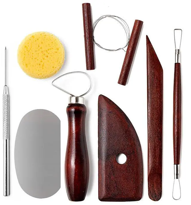 Main image of 8-Piece Clay Sculpting Tools Set Perfect for Polymer Air Dry Modeling Clay Beginners & Professionals Ideal for DIY Pottery & Ceramics Tools for Clay Sculpey Sculpting & Crafting