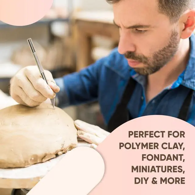 Alt view image 3 of 7 - 14 Pcs Clay Tools & Pottery Tools Kit, Polymer Clay Earring Making Kit