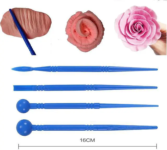 Alt view image 5 of 7 - Air Dry Clay Sculpting Tools, Modeling Shaping Embossing for Kids and Adults,Polymer Clay Tools,Pottery Tools Kit 19Pcs