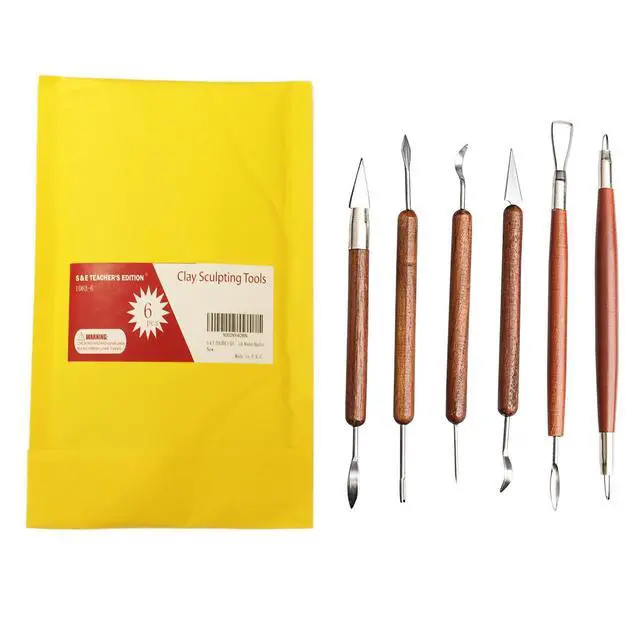 Alt view image 3 of 3 - S6 Pcs Pottery & Clay Sculpting Tools
