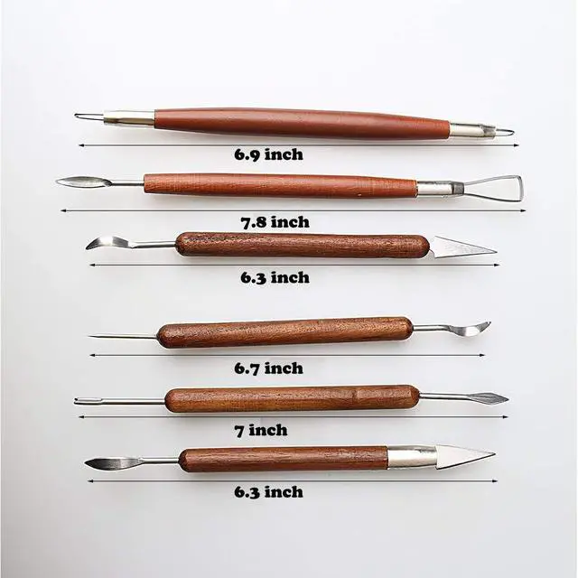 Alt view image 2 of 3 - S6 Pcs Pottery & Clay Sculpting Tools