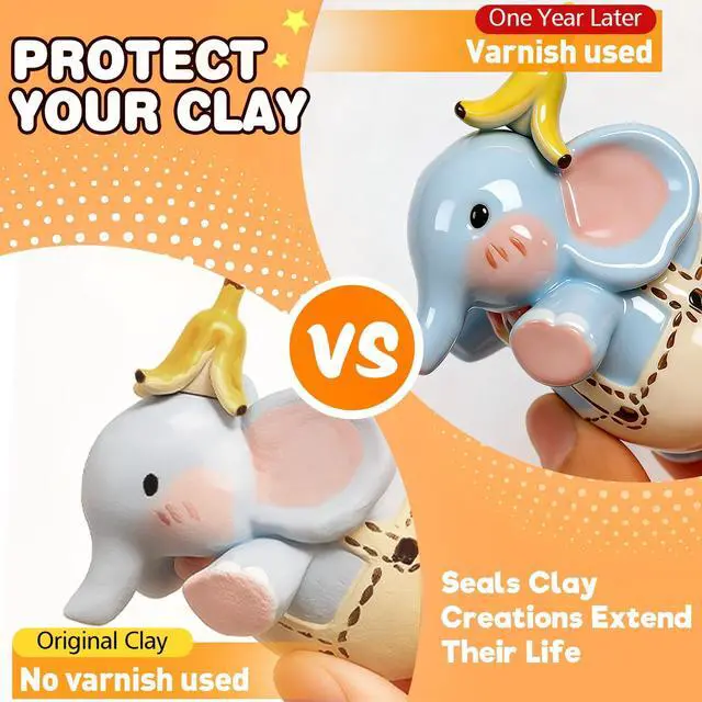 Alt view image 3 of 7 - 17PCS Silicone Clay Sculpting Tools, Dual-Ended Dotting Tools Set with 1.7 FL OZ Air Dry Clay Glaze for Pottery, Ceramic Modeling, Rock Painting, Art Blending - Ideal for Adults & Kids DIY Crafts