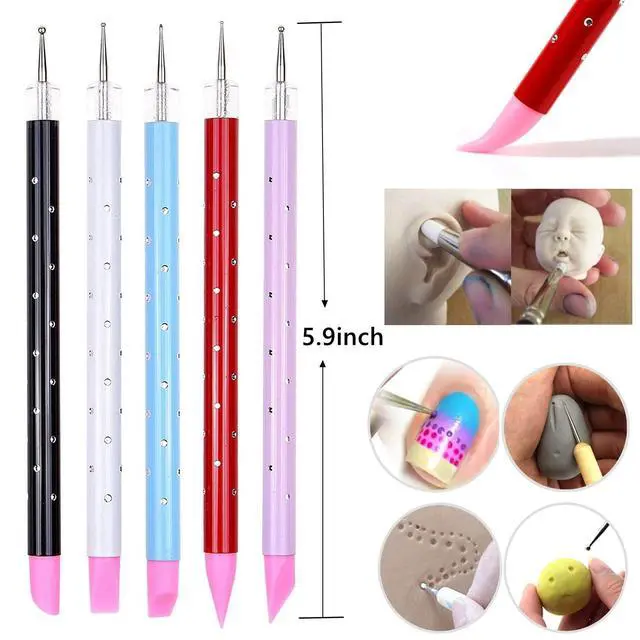 Alt view image 4 of 7 - Polymer Clay Tools,25Pcs Pottery Sculpting Tools Set with Plastic Case for Ceramic Modeling Carving Beginners Expert Crafts Club, Dotting,Hobbyists, Artists