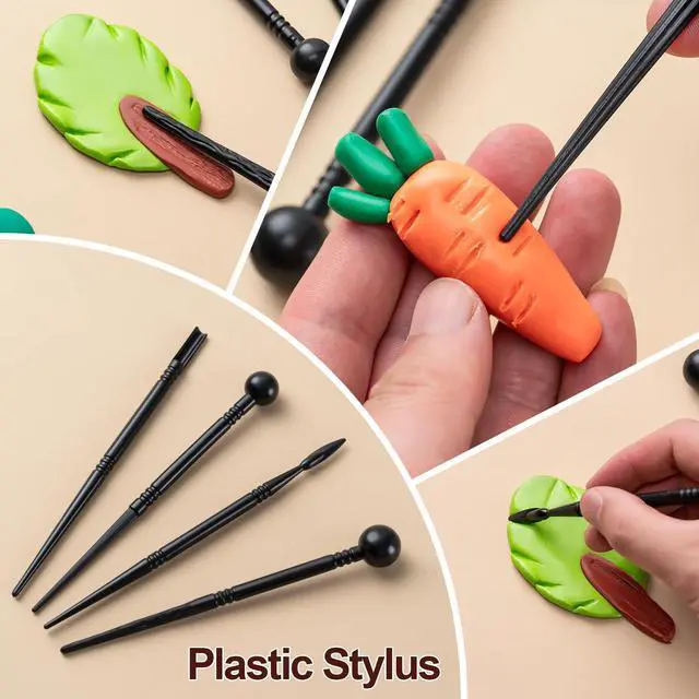 Alt view image 2 of 7 - 27 Pcs Polymer Clay Sculpting Tools Kit for Adults, Red