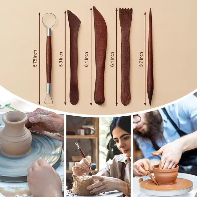 Alt view image 3 of 7 - 27 Pcs Polymer Clay Sculpting Tools Kit for Adults, Red