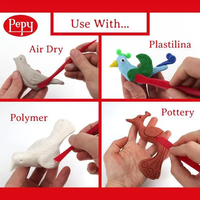 Alt view image 2 of 5 - 35 PC Clay Sculpting Tools Set; 5 Each of 7 Different Shapes; Ideal for Polymer Clay, Air Dry Clay, Plastilina Modeling Clay, and Pottery Clay; Classroom Pack