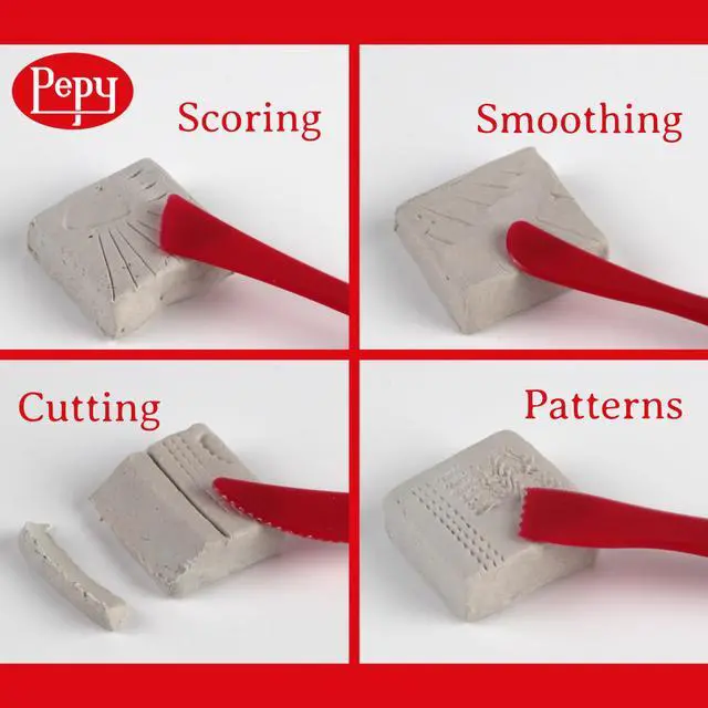 Alt view image 5 of 5 - 35 PC Clay Sculpting Tools Set; 5 Each of 7 Different Shapes; Ideal for Polymer Clay, Air Dry Clay, Plastilina Modeling Clay, and Pottery Clay; Classroom Pack