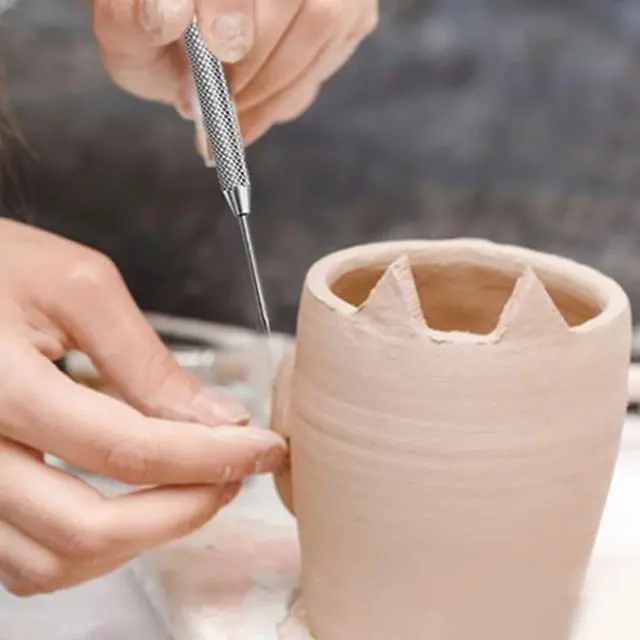 Alt view image 5 of 7 - 3 in 1 Clay Needle Tools Sculpting Ceramics Pottery Carving Tools for Model Clay Supplies, Ceramic & Pottery Tools Includes Sculpture Feather Pin Carving Knife Needle Texture Tools,
