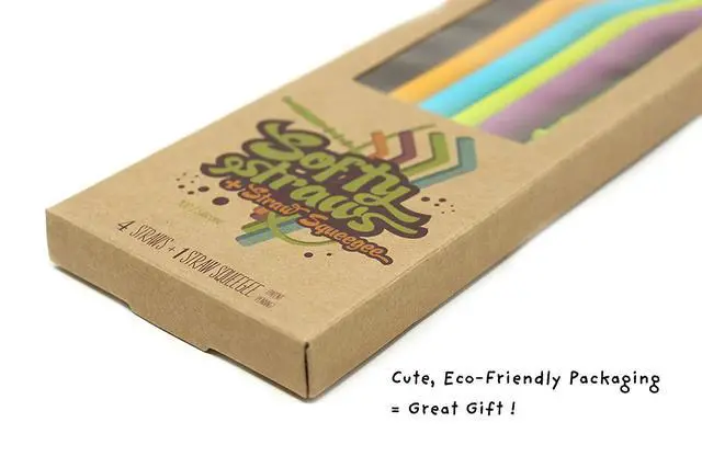 Alt view image 7 of 7 - Wide Premium Reusable Silicone Drinking Straws + Patented Straw Squeegee - 9 Long With Curved Bend for 20 30 32 oz Tumblers Non Rubber, Flexible, Safe for Kids/Toddlers, Smoothie