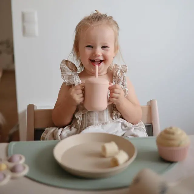 Alt view image 6 of 7 - Silicone Replacement Straws for Babies 6 months+ | 5 Pack | 4.75" Long with Cleaning Brush (Petal)