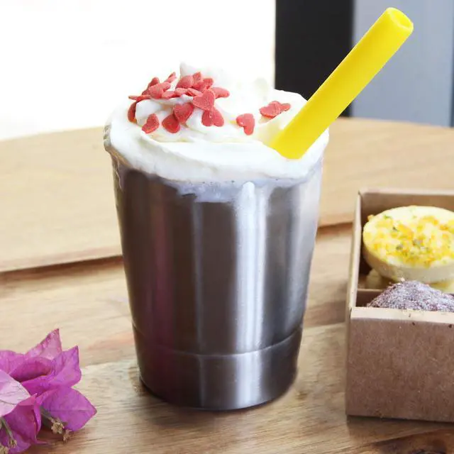 Alt view image 6 of 7 - Kids Straws , Pack of 12, Toddler Silicone Wide Straws Colorful with Cleaning Brush For Smoothie, Milkshake, Juice, Ice Shake, Bubble Tea, Ice Tea, Thick Shake, Boba Tea, Cold Brew