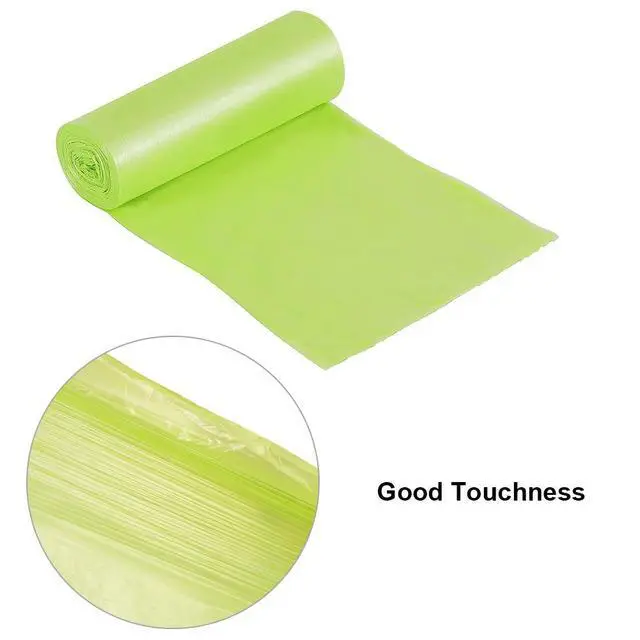 Alt view image 3 of 7 - Trash Bags Biodegradable,4-6 Gallon Trash bags Recycling & Degradable Garbage Bags Compostable Bags Strong Rubbish Bags Wastebasket Liners Bags for Kitchen Bathroom Office Car(100 Counts,Green)