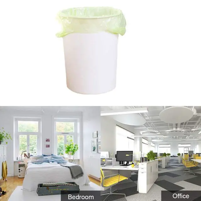 Alt view image 7 of 7 - Trash Bags Biodegradable,4-6 Gallon Trash bags Recycling & Degradable Garbage Bags Compostable Bags Strong Rubbish Bags Wastebasket Liners Bags for Kitchen Bathroom Office Car(100 Counts,Green)