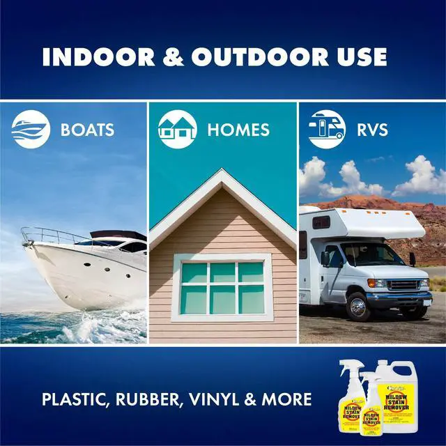 Alt view image 5 of 6 - Professional-Grade Mildew & Mold Stain Remover + Cleaner - Instant Contact Stain Removal, Ideal for Marine & Outdoor Upholstery
