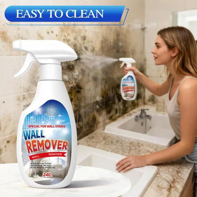 Alt view image 5 of 7 - Highly Effective Removal Spray,Wall Cleaner Spray,Multi-Surface Cleaning Solution,For Wood,Tile,Fabric,Bathrooms,Kitchens,Long-Term Protection