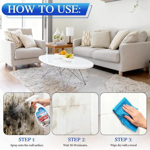 Alt view image 7 of 7 - Highly Effective Removal Spray,Wall Cleaner Spray,Multi-Surface Cleaning Solution,For Wood,Tile,Fabric,Bathrooms,Kitchens,Long-Term Protection
