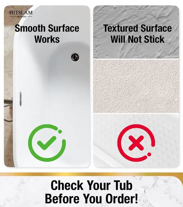 Alt view image 6 of 7 - Bathtub Mat Non Slip, Soft TPE Bath Mat for Tub, Efficient Drainage Bathroom Shower Mat with Suction Cups, Bath Tub Mat, Easy to Clean, 28 x 15 Inch, Blue