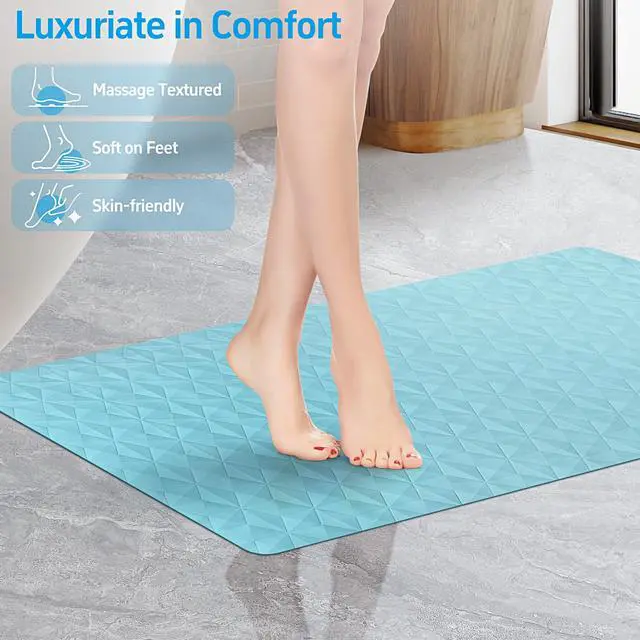 Alt view image 4 of 7 - Non Slip Bathtub Mat for Bath Tub Shower - 241 Vacuum Suction Cups