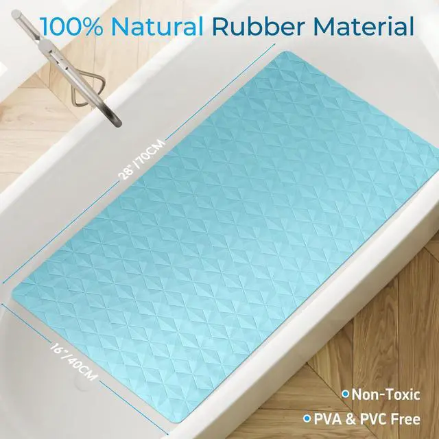 Alt view image 6 of 7 - Non Slip Bathtub Mat for Bath Tub Shower - 241 Vacuum Suction Cups