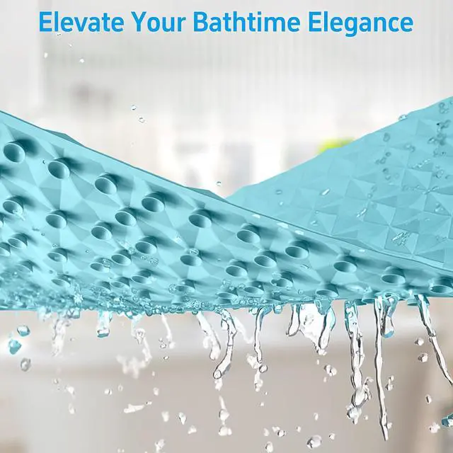 Alt view image 7 of 7 - Non Slip Bathtub Mat for Bath Tub Shower - 241 Vacuum Suction Cups