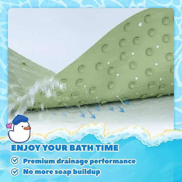 Alt view image 5 of 7 - Kids Bathtub Mat Non Slip, Soft Rubber Shower Mat for Toddler