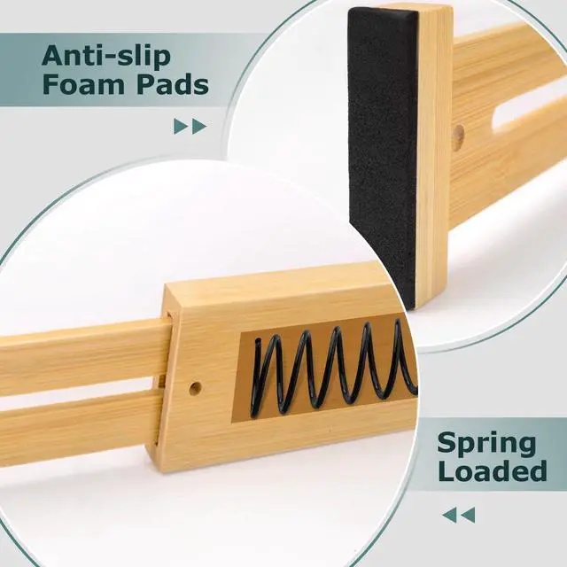 Alt view image 6 of 7 - Kitchen Drawer Dividers 4 Pack Adjustable Bamboo Drawer Organizer