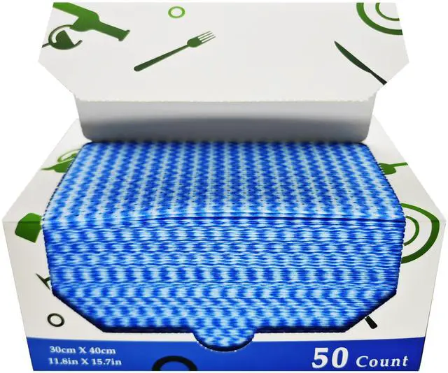 Main image of Reusable Cleaning Cloths,50 Count,Thickened Heavy Duty Wipes