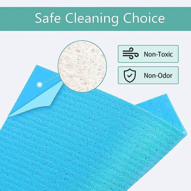 Alt view image 3 of 6 - 20PK Swedish Dishcloths for Kitchen, Absorbent Dish Cloths, 7x6in