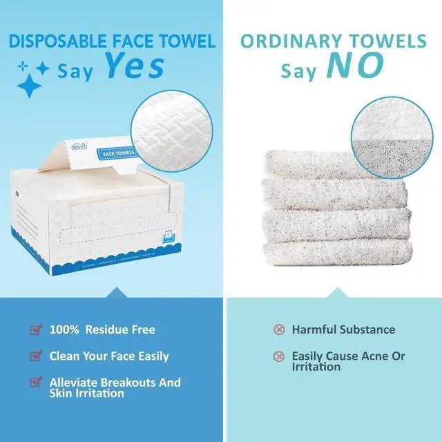 Alt view image 6 of 7 - Face Towels, XL Disposable Face Towelette Ultra Soft & Absorbent