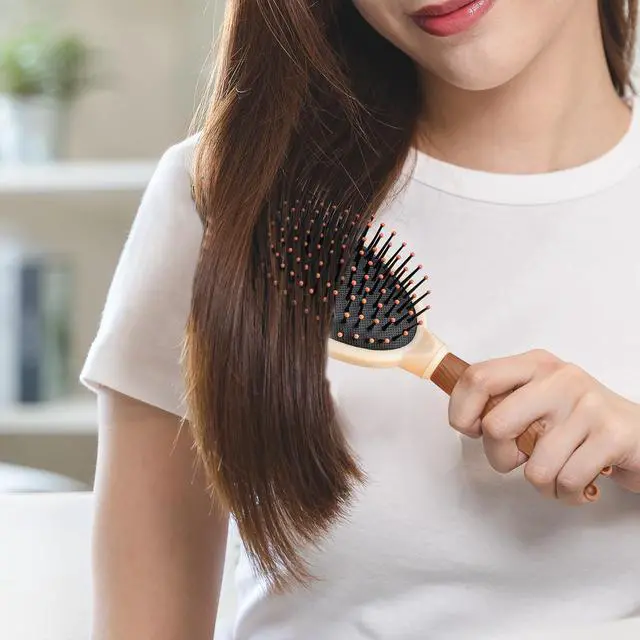Alt view image 2 of 7 - 1 Set 5 Pcs Hair Brush and Comb Set for Girls, Mirror Comb Set for Girl, Hair Comb Set,Brush Set, Girl Hair Comb, Girl Mirror Set, Brush Set for Girls Sisters, A Portable Pocket Hair Brush with Mirror