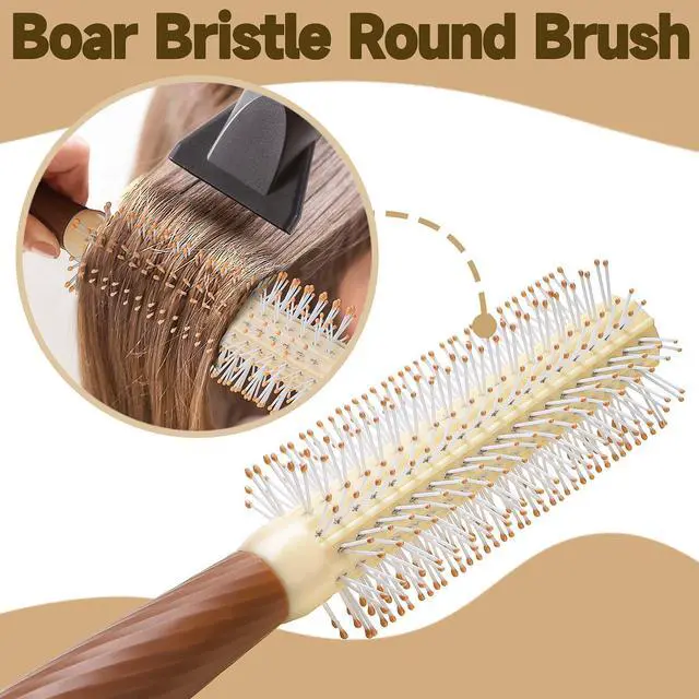 Alt view image 4 of 7 - 1 Set 5 Pcs Hair Brush and Comb Set for Girls, Mirror Comb Set for Girl, Hair Comb Set,Brush Set, Girl Hair Comb, Girl Mirror Set, Brush Set for Girls Sisters, A Portable Pocket Hair Brush with Mirror