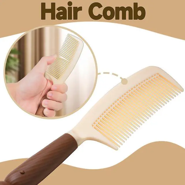 Alt view image 5 of 7 - 1 Set 5 Pcs Hair Brush and Comb Set for Girls, Mirror Comb Set for Girl, Hair Comb Set,Brush Set, Girl Hair Comb, Girl Mirror Set, Brush Set for Girls Sisters, A Portable Pocket Hair Brush with Mirror