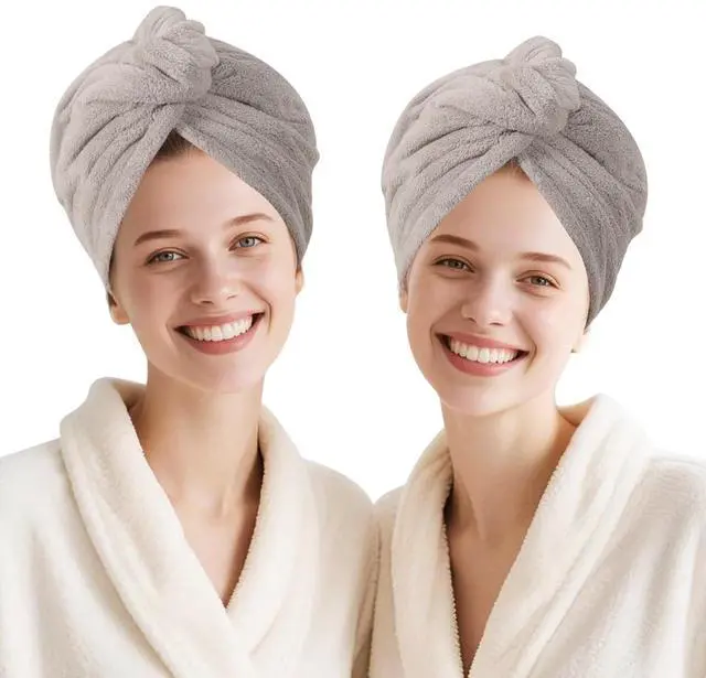 Main image of Microfiber Hair Drying Towel Wrap,Hair Turbans Towel for Wet Hair