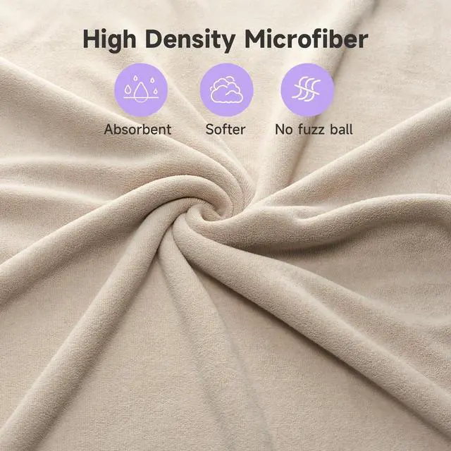 Alt view image 7 of 7 - Microfiber Hair Towel, 41" x 22" Super Absorbent, Soft Anti-Frizz