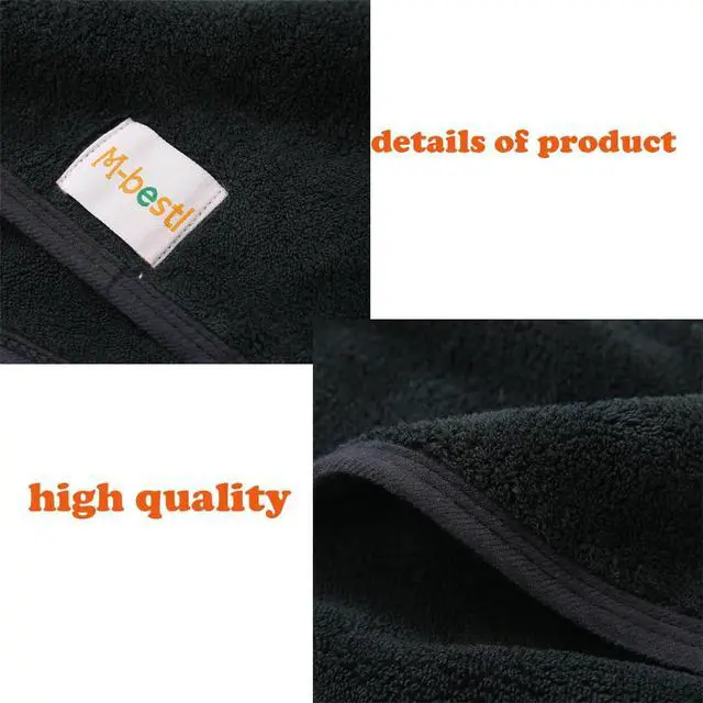 Alt view image 4 of 6 - 2 Pack Microfiber Hair Towel Wrap,Hair Drying Towel with Button,Absorbent and Anti-frizz Head Towel to Dry Curly or Straight Hair Quickly (Black)