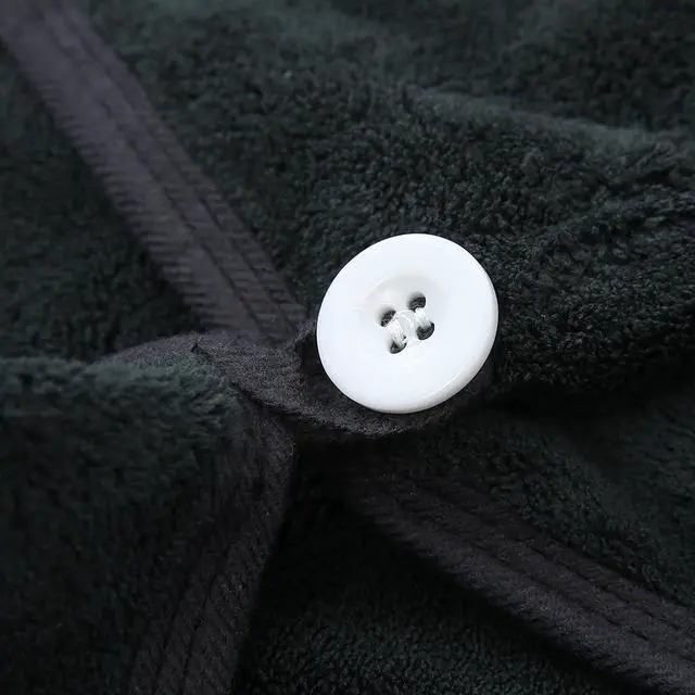 Alt view image 5 of 6 - 2 Pack Microfiber Hair Towel Wrap,Hair Drying Towel with Button,Absorbent and Anti-frizz Head Towel to Dry Curly or Straight Hair Quickly (Black)