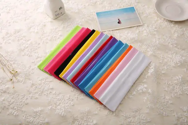 Alt view image 3 of 5 - 14pcs Mixed Colors Yoga Sports Headbands for Women - Soft Elastic Stretch Girls Athletic Headbands