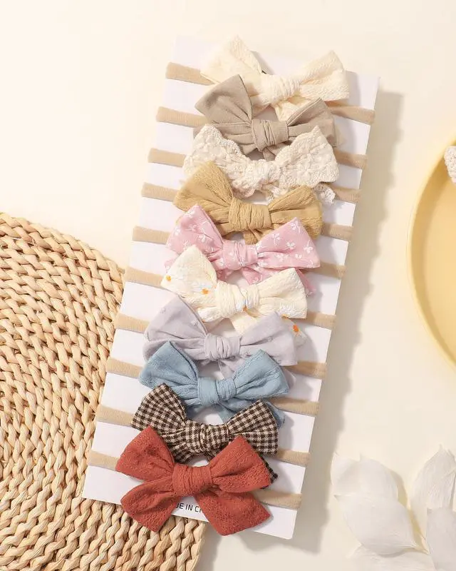 Alt view image 3 of 7 - 10PCS Baby Girls Headbands Hair Bows